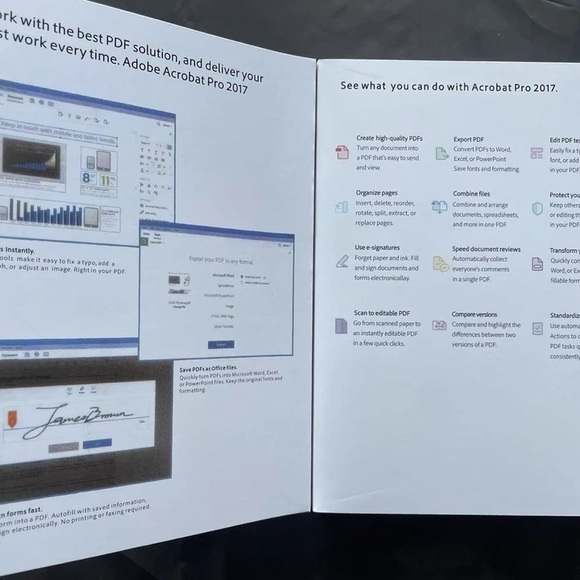Adobe Acrobat Pro 2017 Boxed | Perpetual License | DVD for Windows - Picture 4 of 5